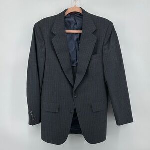 Hart Schaffner Marx VTG Old Money Academia Business ClassicCharcoal Blazer Sz40L